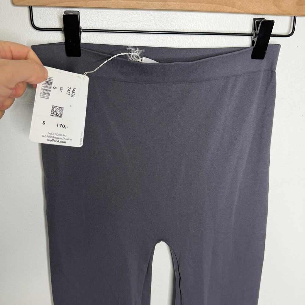 Wolford Matte Grey Legging Tights Footless Womens Small - Picture 3 of 10
